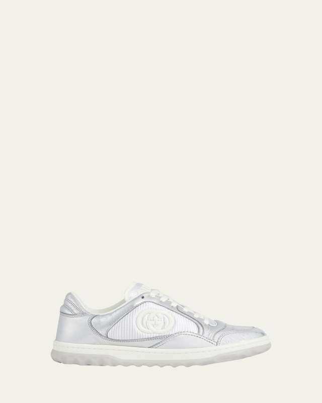 MAC80 Metallic Leather Low-Top Sneakers